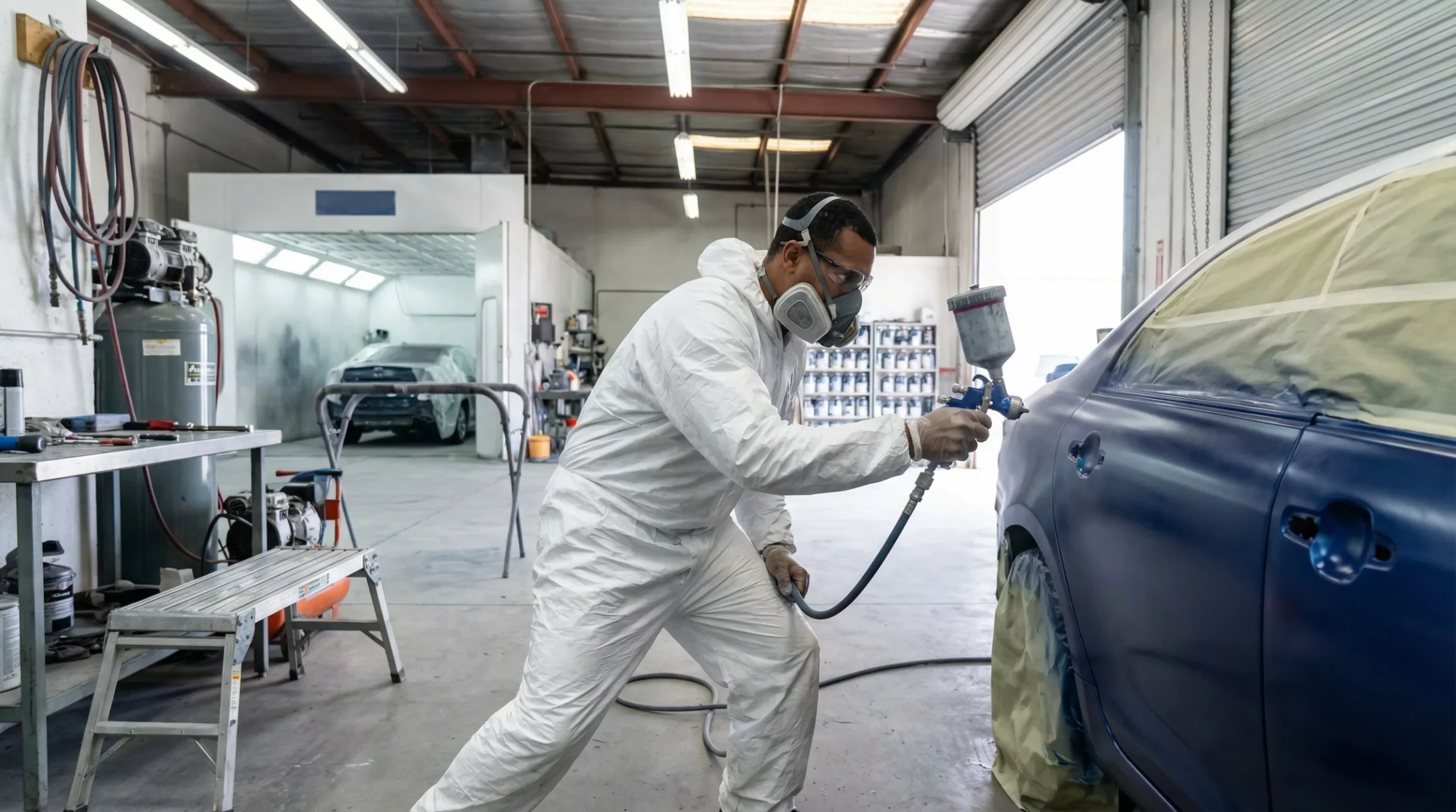 spray painting mullanys autobody